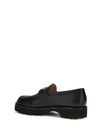 Valentino Garavani VLogo Signature leather Loafers - Black