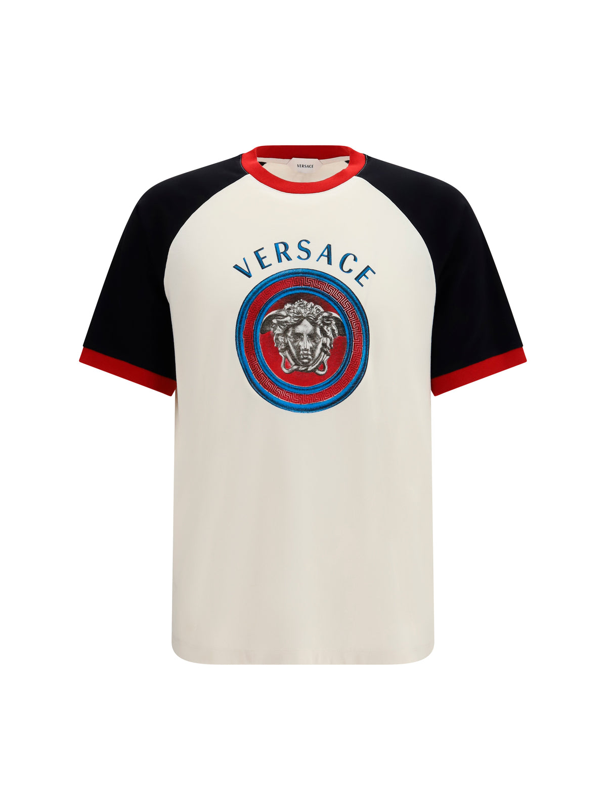 Versace Cotton jersey T-shirt - Dirty White/Black
