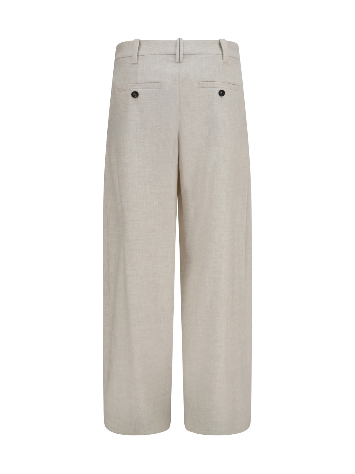 Brunello Cucinelli Wool and cashmere tailored Pants - Ivory