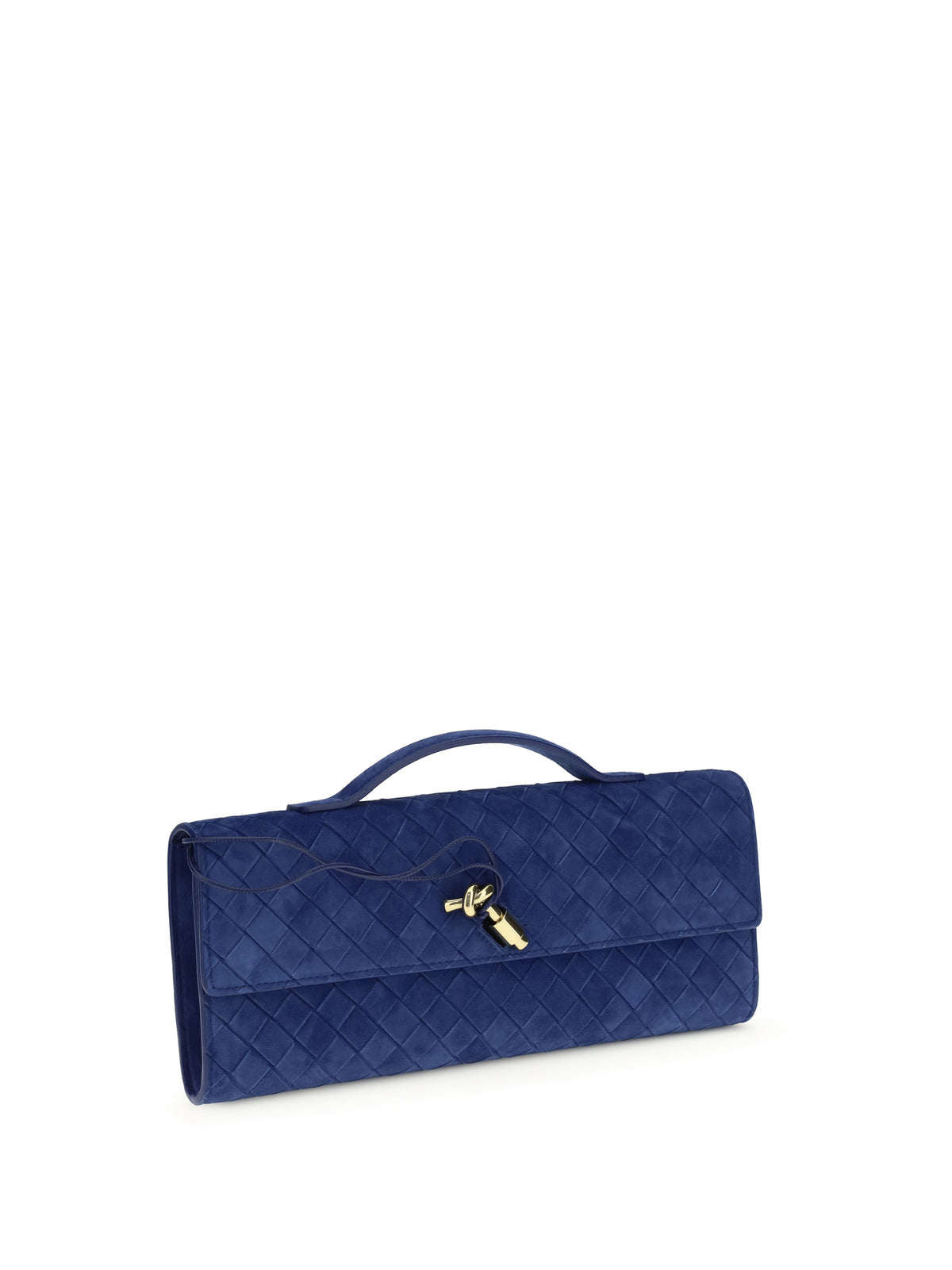 Bottega Veneta Andiamo Clutch - Blue Royal-Muse Br