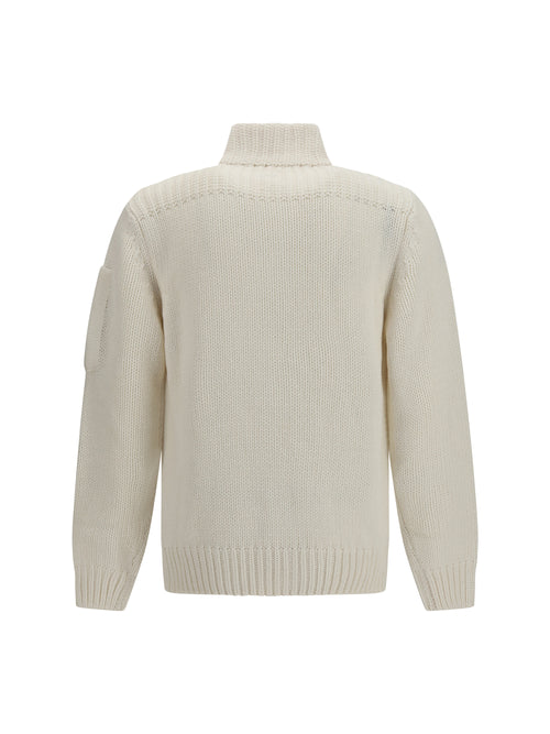C.P. Company Lambswool Sweater - Gauze White