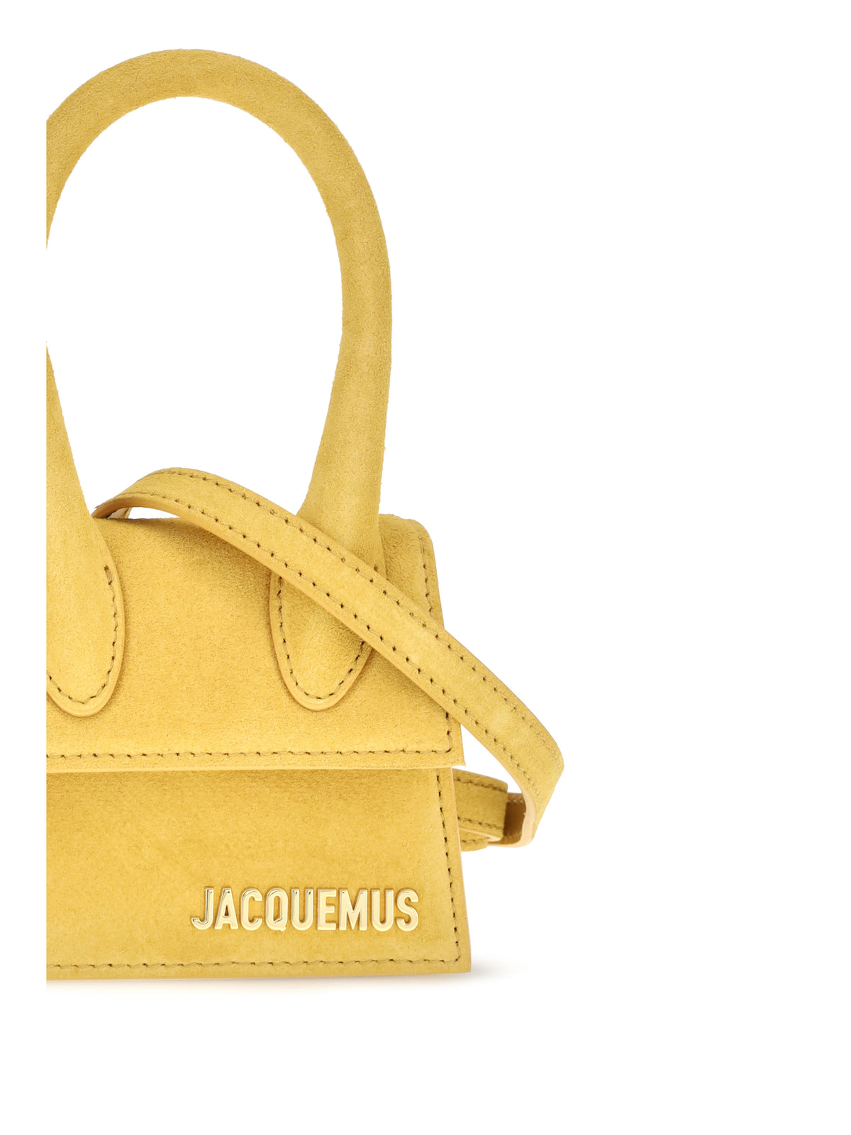 Jacquemus Le Chiquito mini leather Top Handle Bag - Dark Yellow
