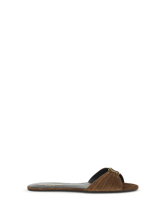 SAINT LAURENT Babylone suede Sandals