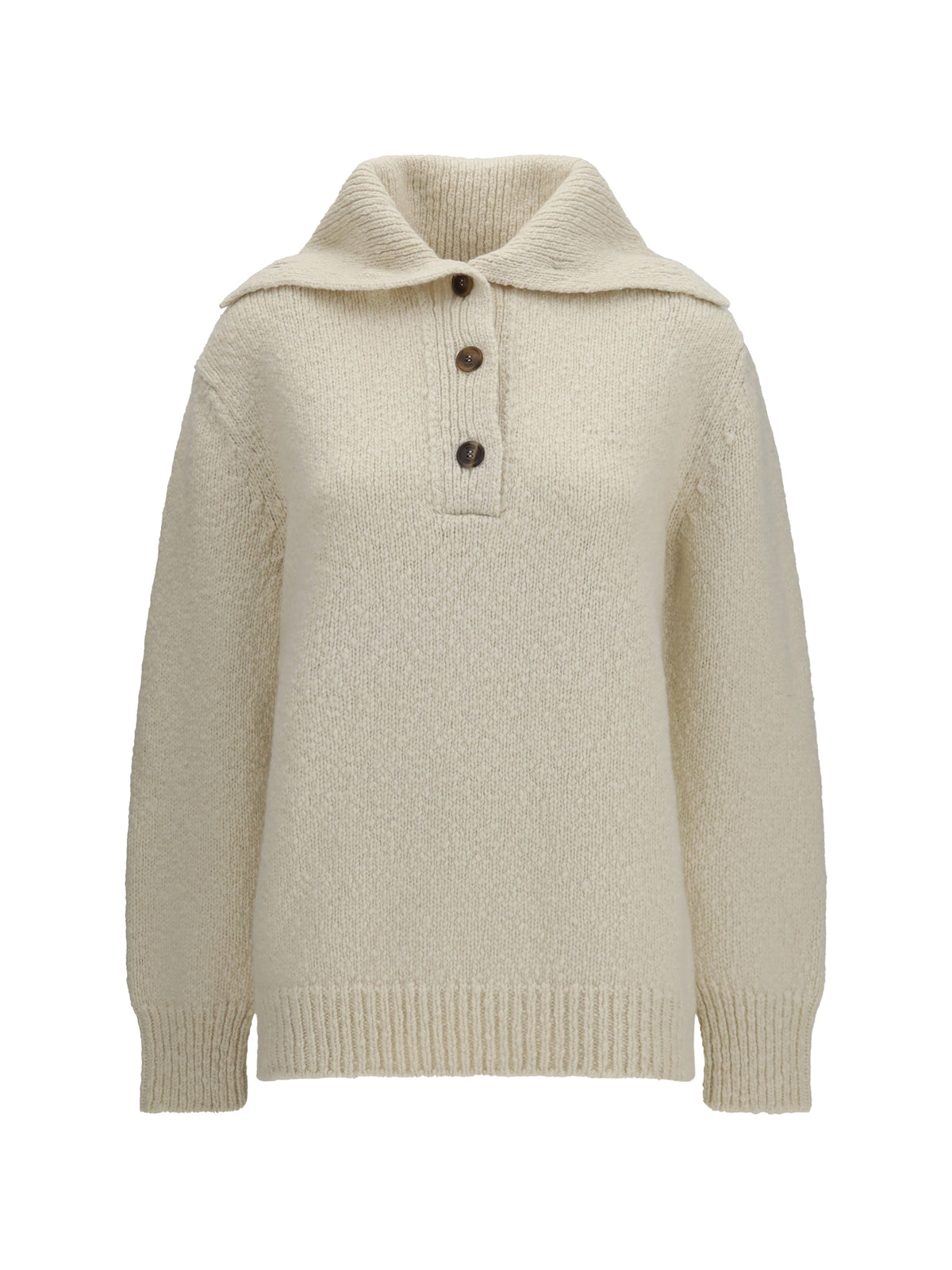 Malo High-neck sailor Sweater with buttons - Margherita