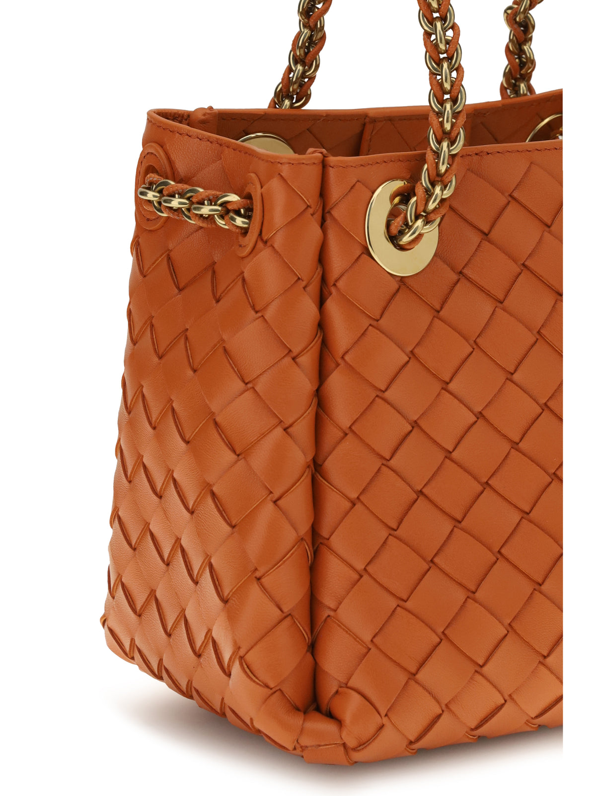 Bottega Veneta Small Parachute Shoulder Bag - Burned Orange-Mb