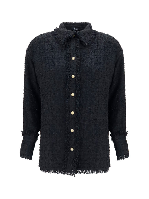 Balmain Tweed Shirt - Noir