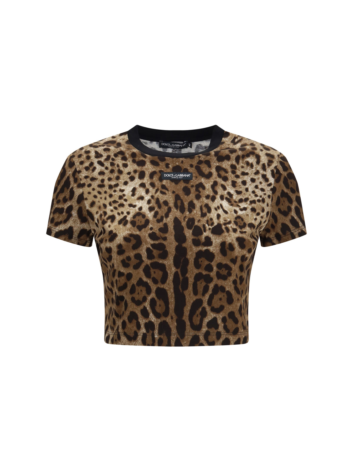 Dolce & Gabbana Leopard-print cropped T-shirt - Leo New