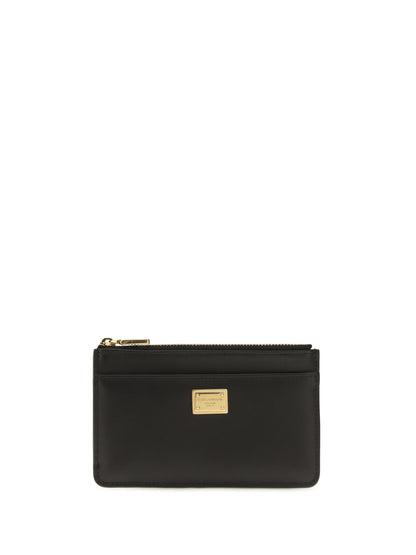 DOLCE & GABBANA Leather zip Card Holder