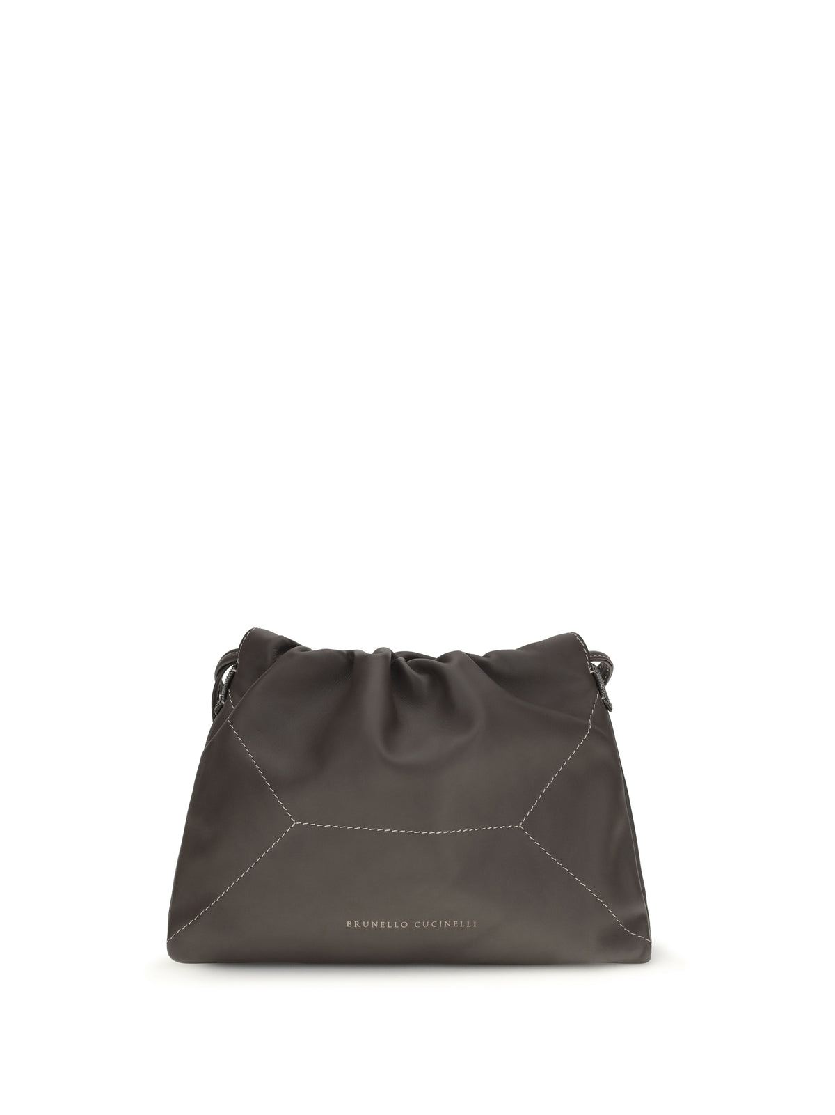 Brunello Cucinelli Leather Shoulder Bag - Testa Moro