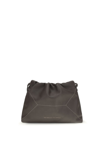Brunello Cucinelli Leather Shoulder Bag - Testa Moro