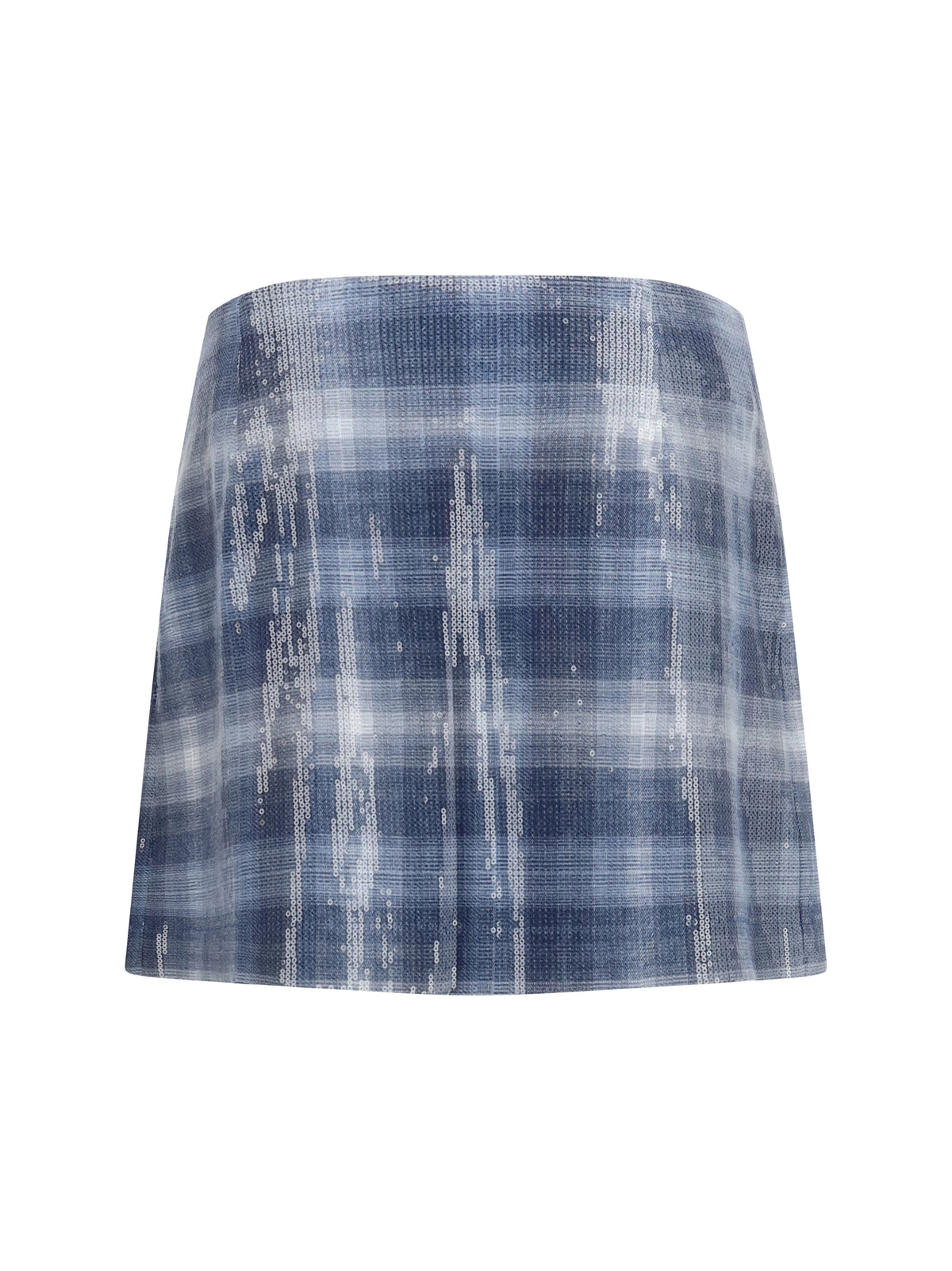 Pinko Gongora sequin mini Skirt - Mult.Blu/Light Blue