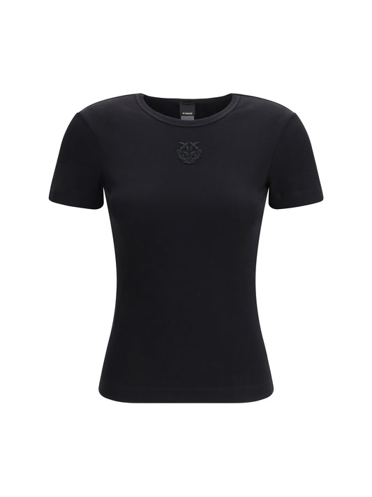 PINKO Brugherio T-Shirt with embroidered love birds logo