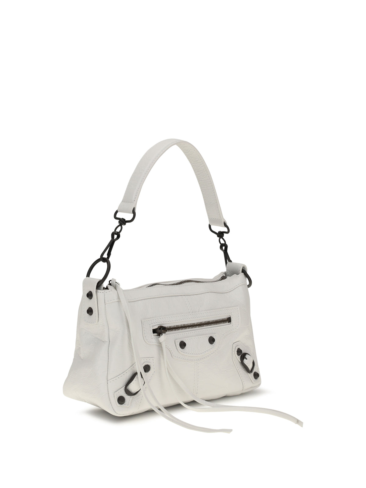 Balenciaga Le City Moto mini Handbag - Optic White