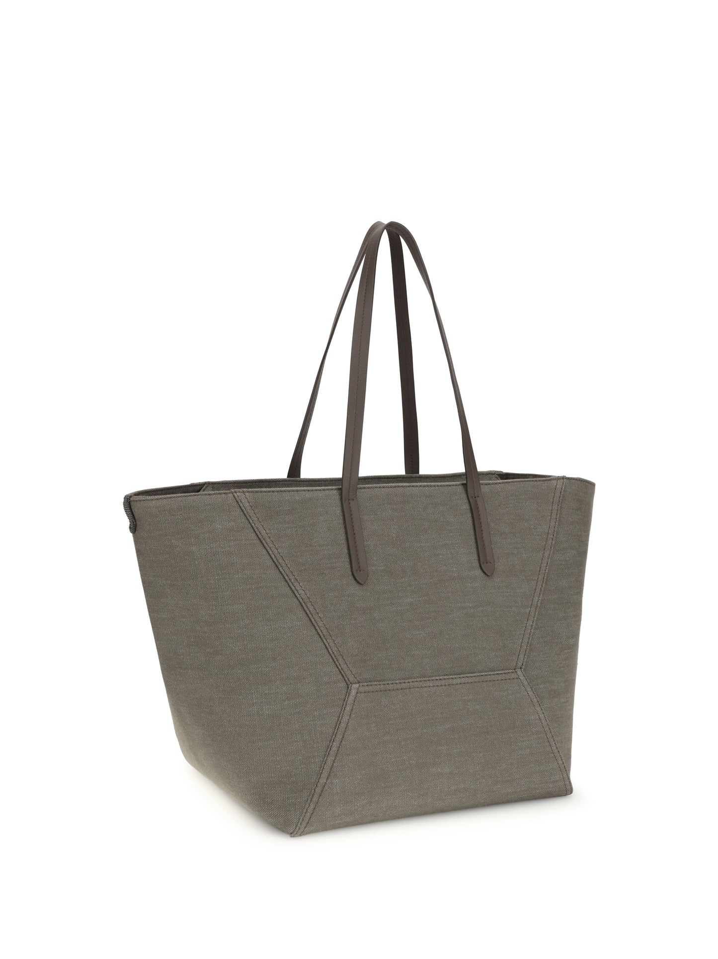 BRUNELLO CUCINELLI Canvas BC Tote Bag