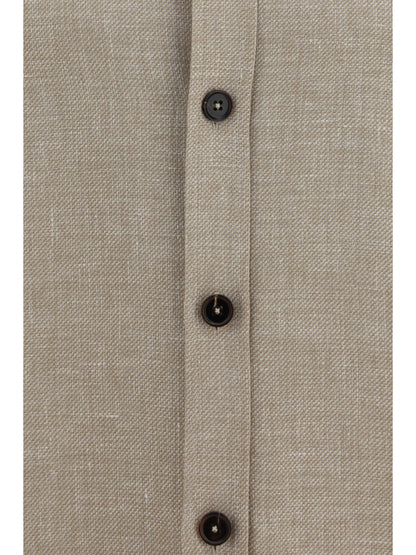 ZEGNA Crossover Overshirt in a linen, wool and silk blend