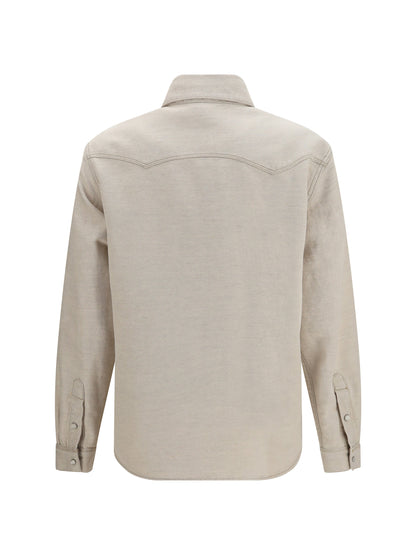 Fendi Selleria denim Western Shirt - Ivory