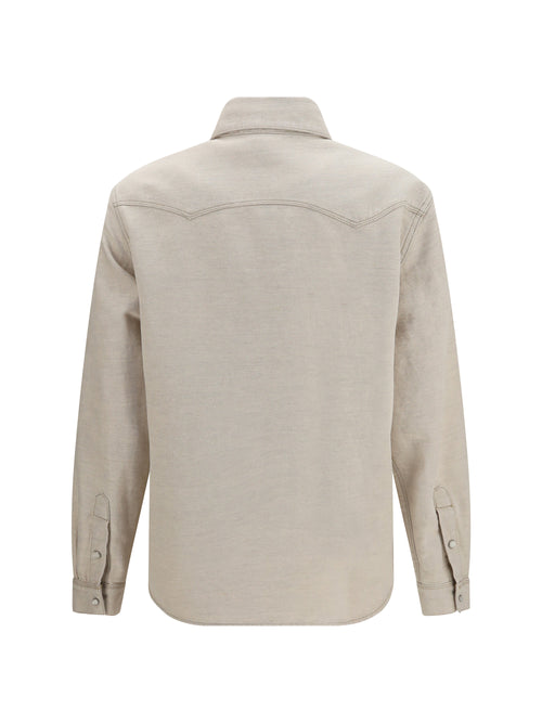 Fendi Selleria denim Western Shirt - Ivory