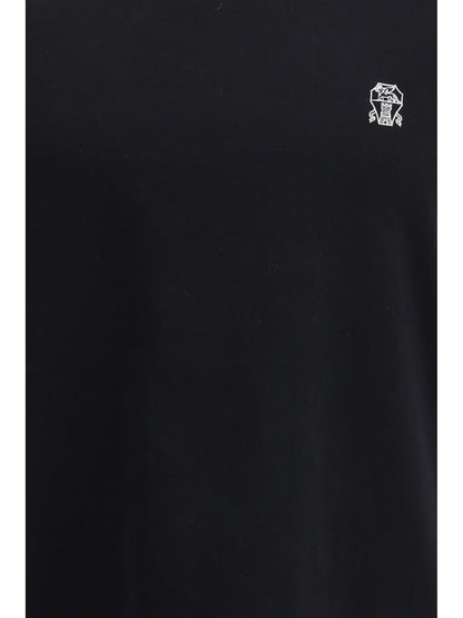 BRUNELLO CUCINELLI T-shirt in cotton with a logo