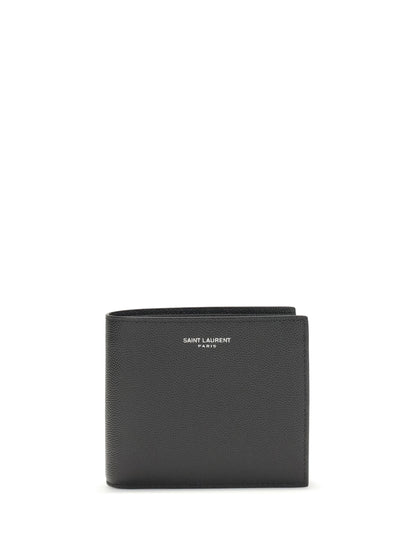Saint Laurent Leather Wallet - Black
