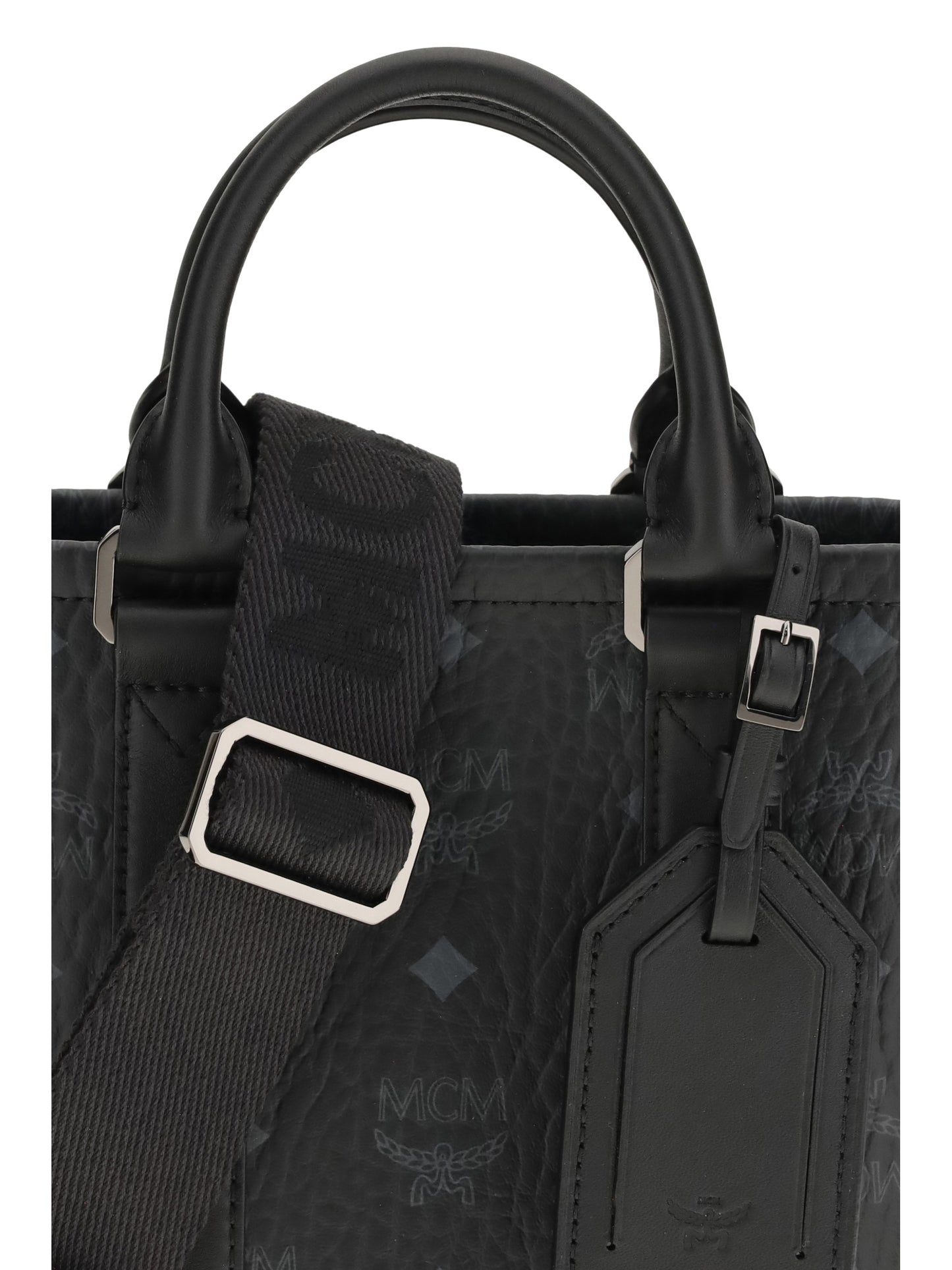 MCM Aren Mini printed canvas Tote Bag
