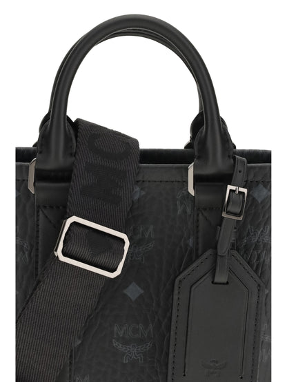 MCM Aren Mini printed canvas Tote Bag