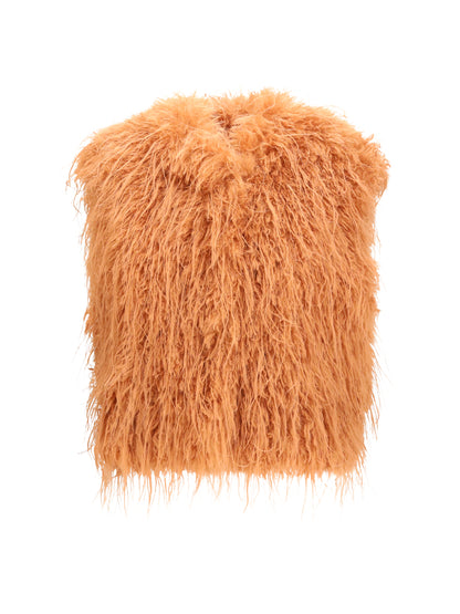 Forte_forte Eco Mongolia faux fur Vest - The