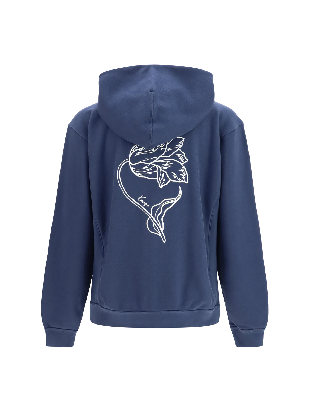 Kenzo Kenzo Tulip zip Hoodie - Blue Black