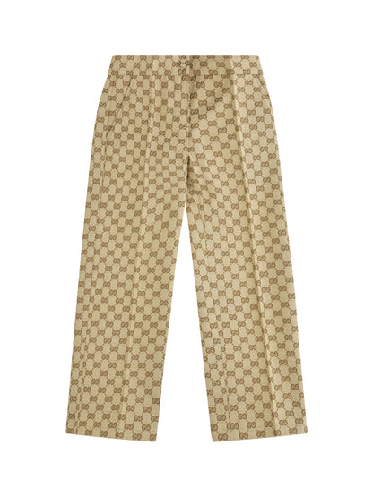Gucci GG Canvas Pants for Boy - Vintage Sand