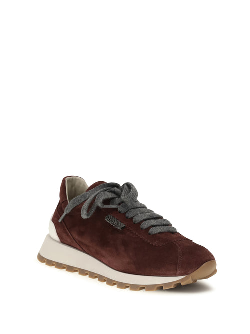 Brunello Cucinelli Runner Sneakers - Dark Ruby