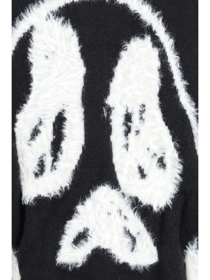 Y-3 Chito V-neck Cardigan with graphic back - Black