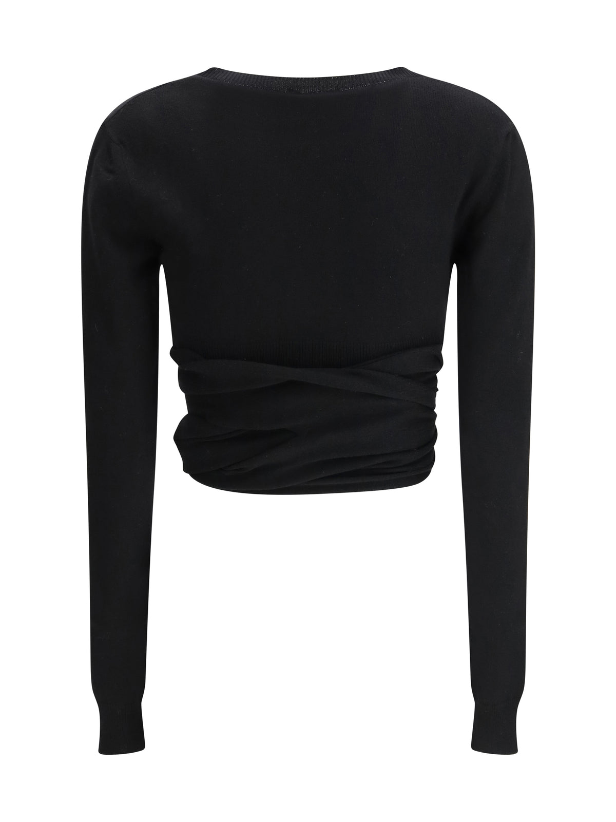AlaïA Wrap Top - Noir Alaia