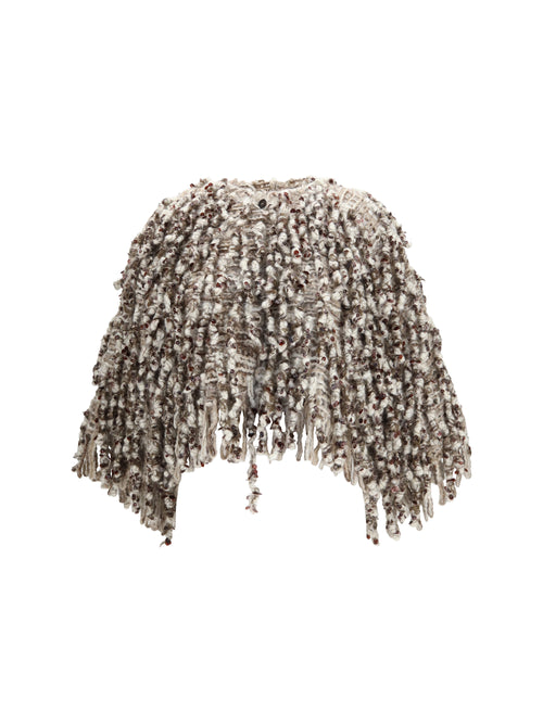 Brunello Cucinelli Dazzling Twist Embroidery mohair and wool Cardigan - 132+9149+8642