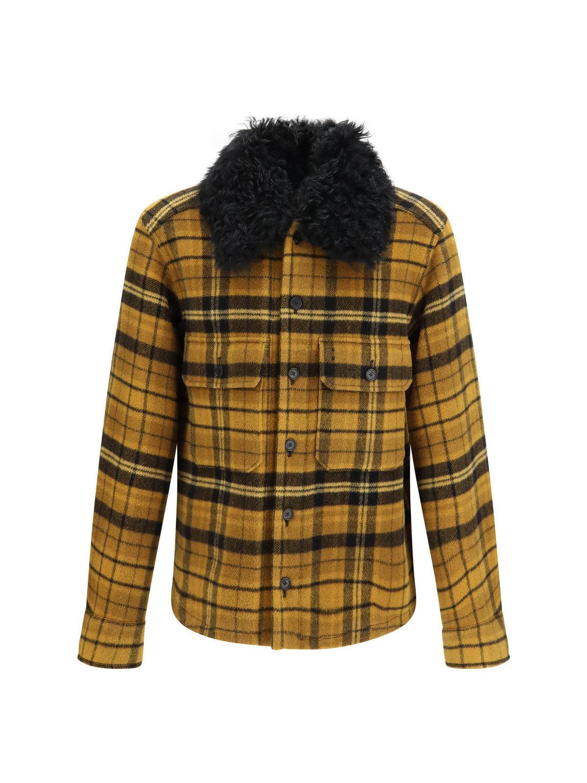 Fendi Check wool Blouson Jacket - Yellow Fendi