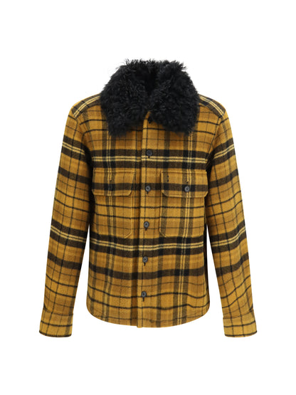 Fendi Check wool Blouson Jacket - Yellow Fendi