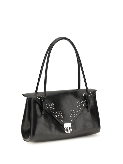 Marni Milanetto studded leather Shoulder Bag - Black