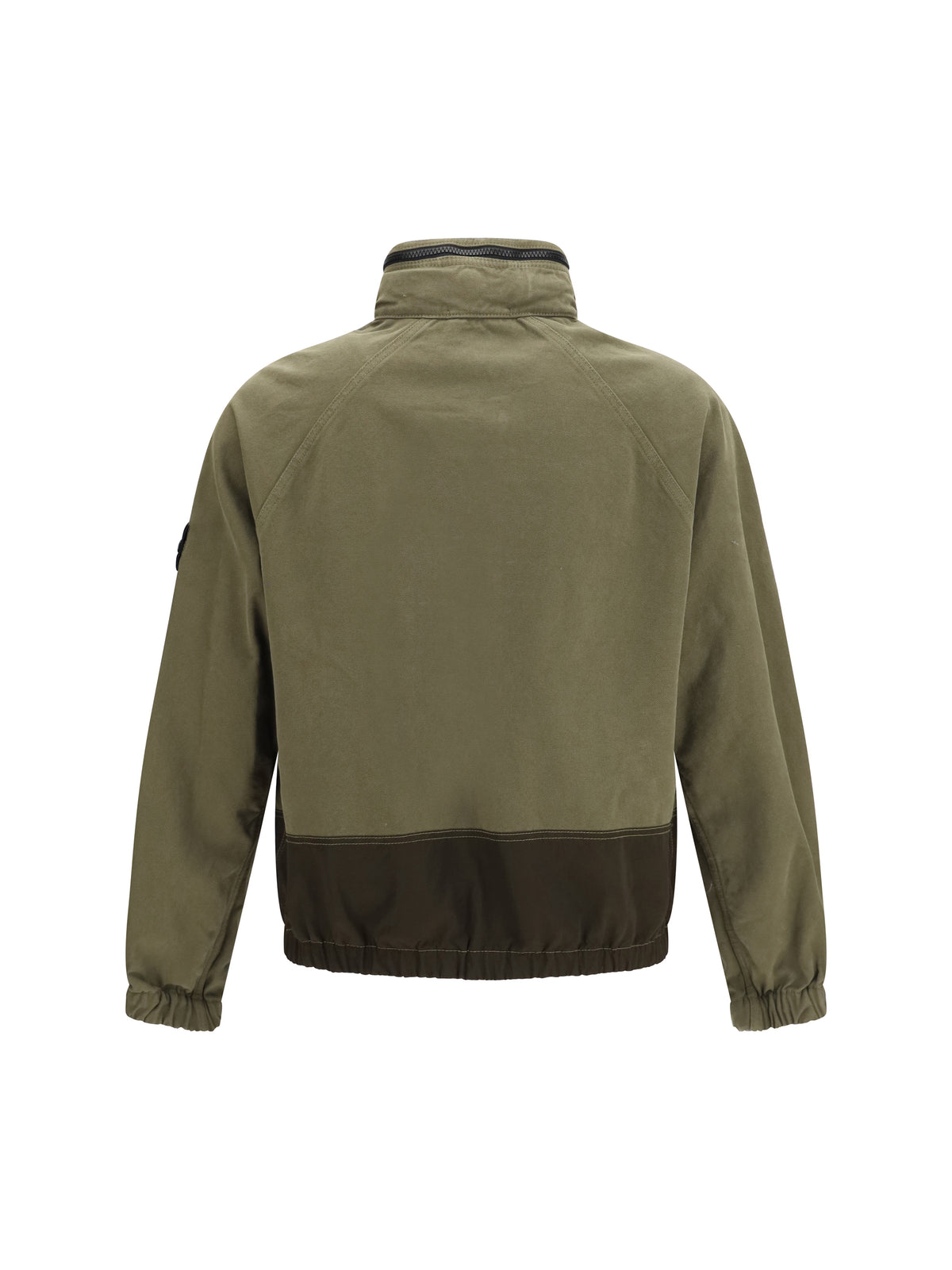 Stone Island Outwear Jacket with pockets and zipper details - Military Green
