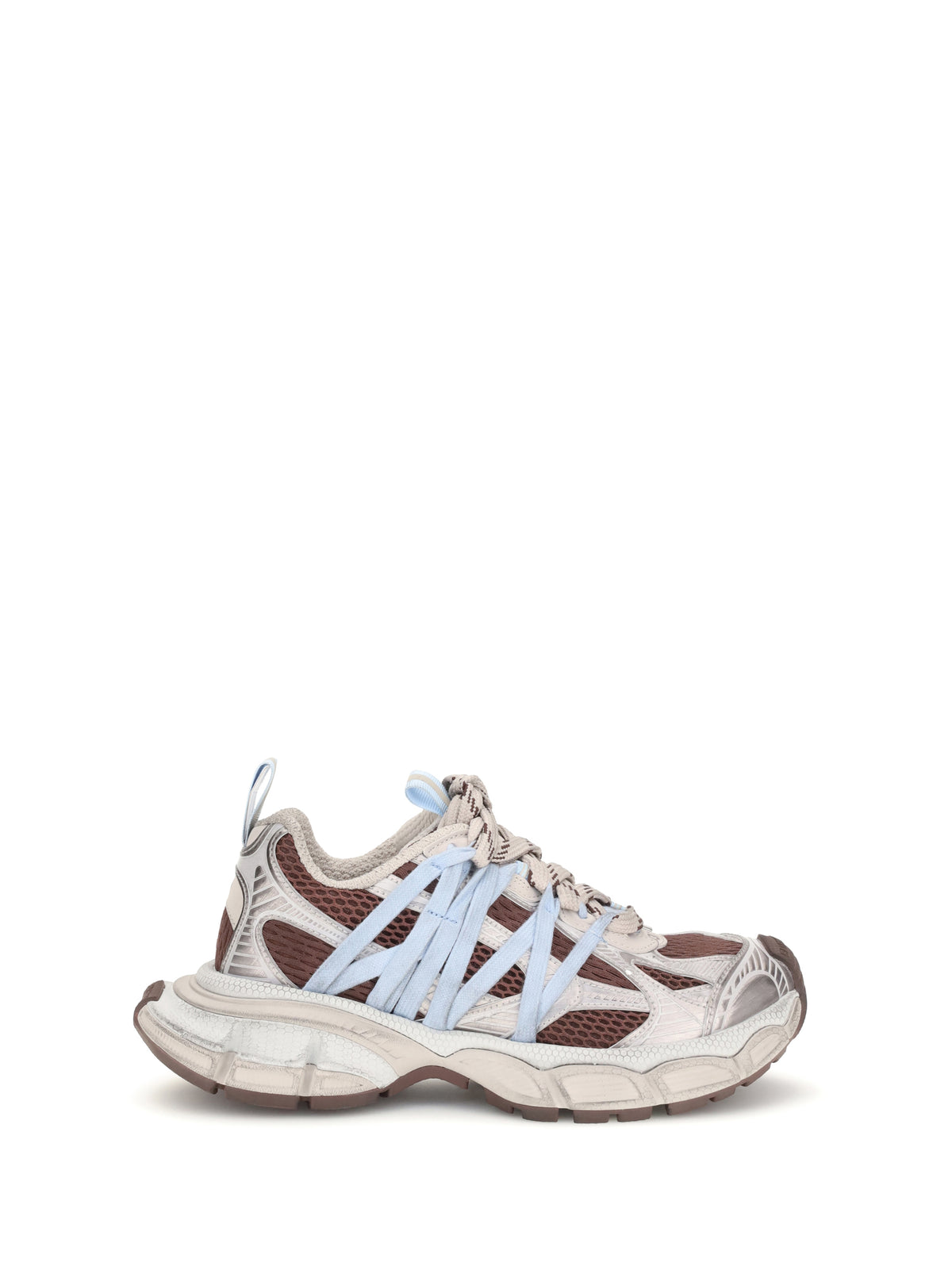 Balenciaga 3XL Interlace Sneakers - Brown/Beige/Blue