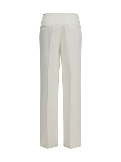 Toteme Easy Raw Edge Pants - White
