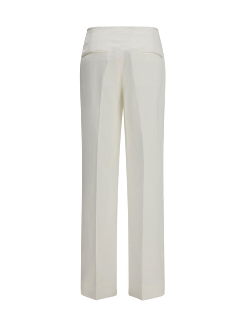 Toteme Easy Raw Edge Pants - White
