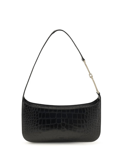 Tom Ford Small crocodile-print Shoulder Bag - Black