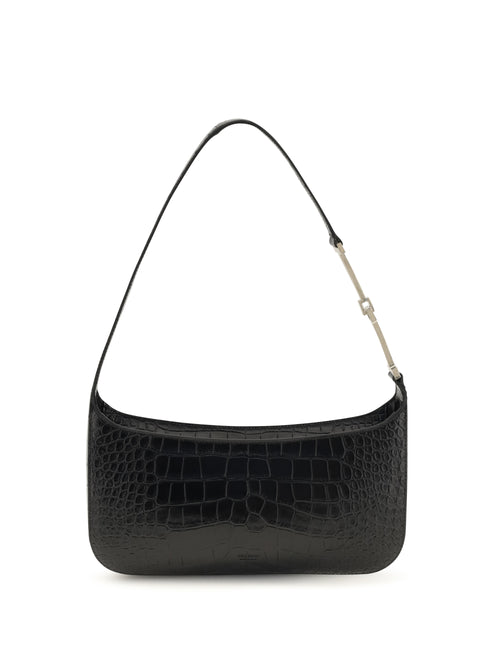 Tom Ford Small crocodile-print Shoulder Bag - Black