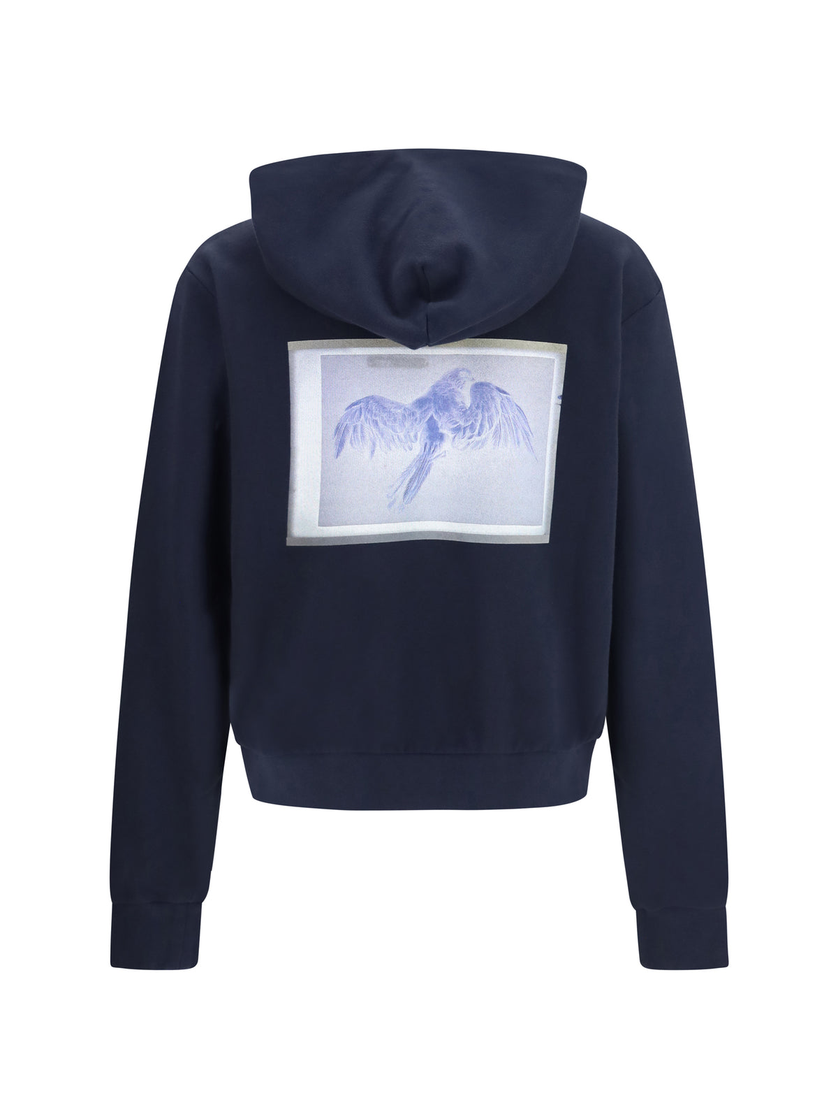 Maison Margiela Hooded Sweatshirt with central pocket - Blue