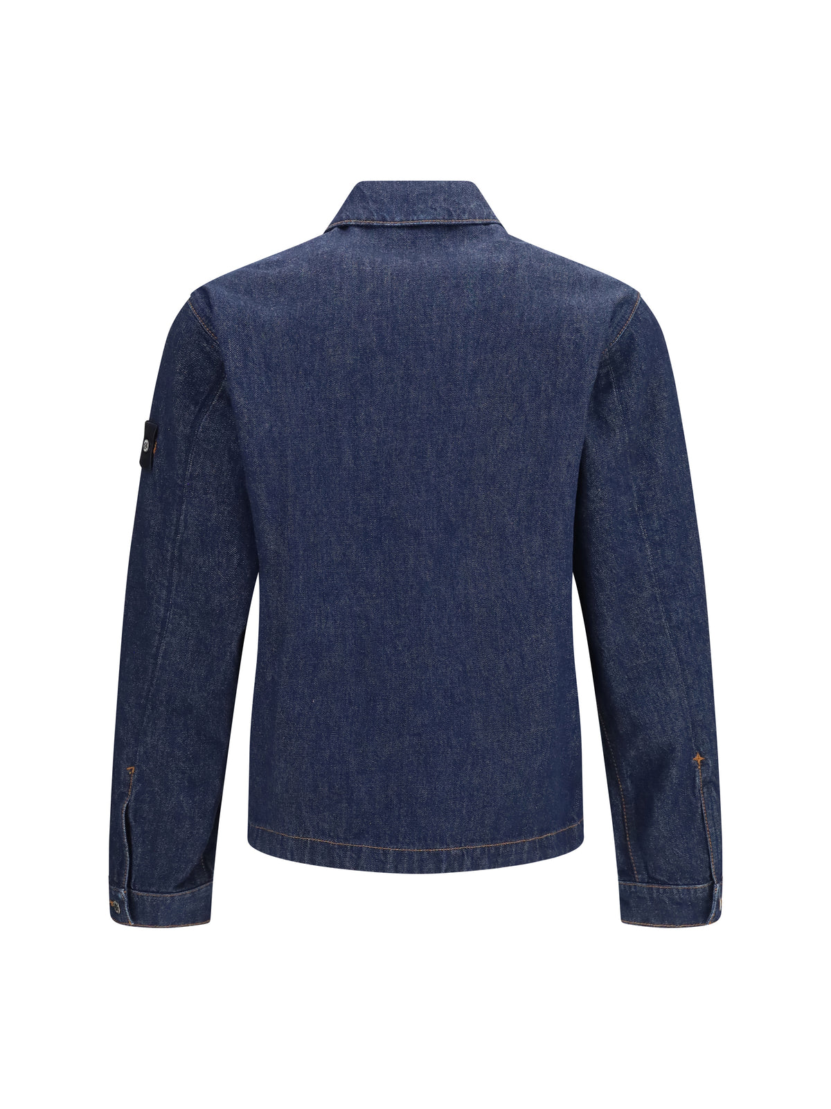 Stone Island Denim Biker Jacket - Blue Rinse