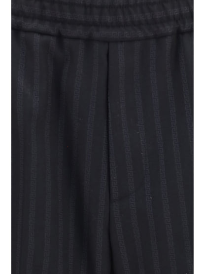 Versace Greek Monogram Pants - Black