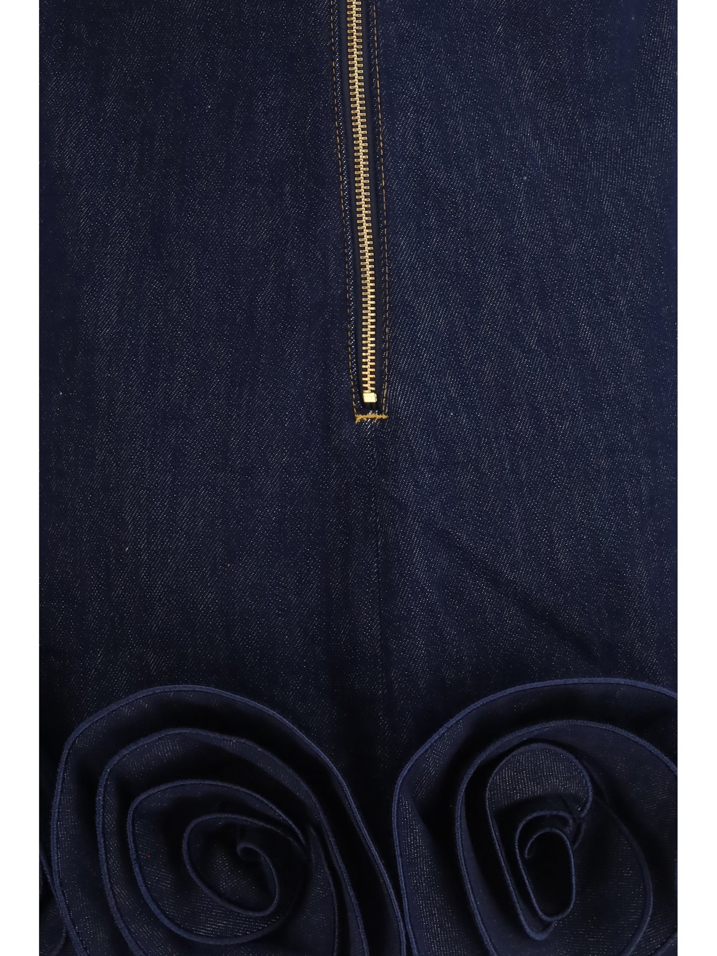SELF-PORTRAIT Denim 3d Flower mini Dress