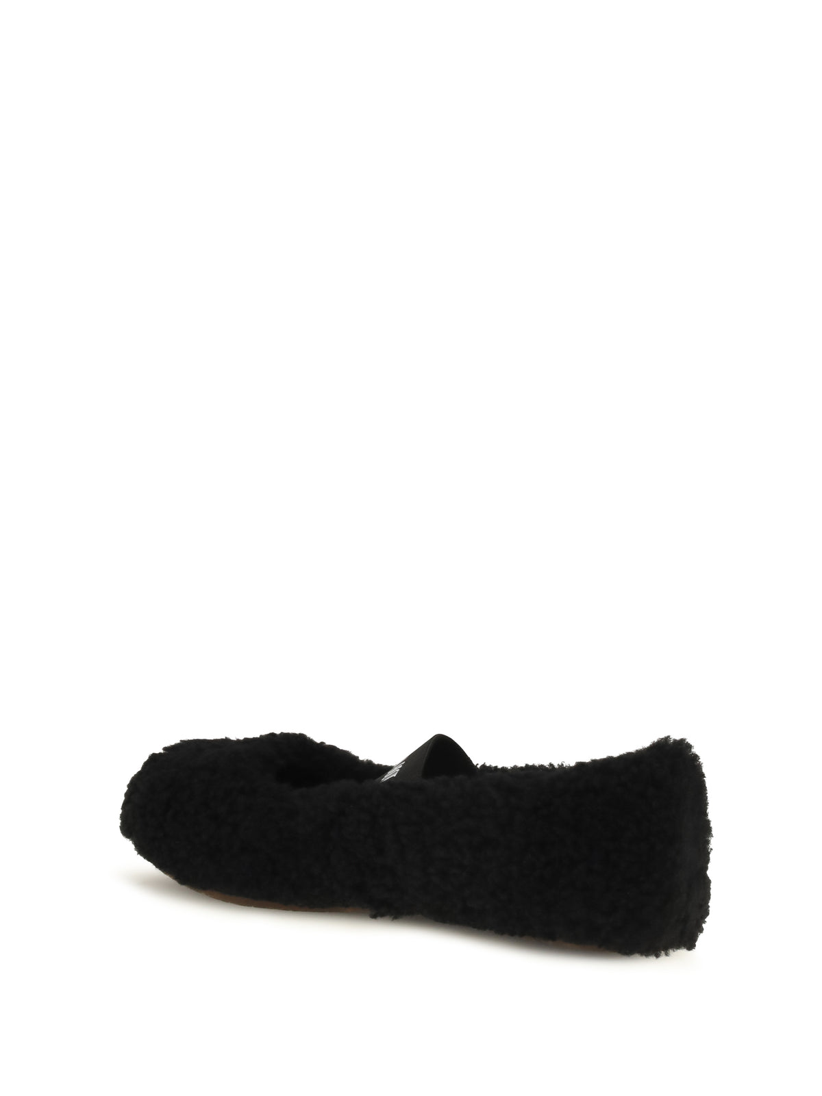 Moon Boot Shearling Ballerinas - Black