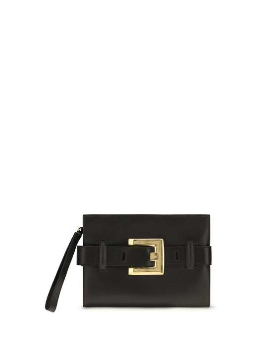 BALMAIN Anthem leather Clutch