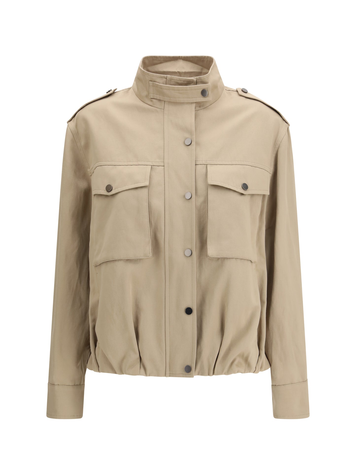 BRUNELLO CUCINELLI Double closure with zip and snap buttons Jacket