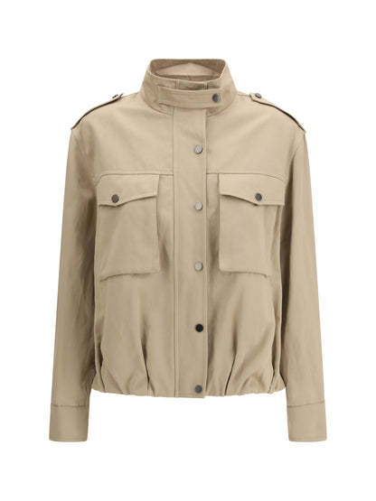 BRUNELLO CUCINELLI Double closure with zip and snap buttons Jacket