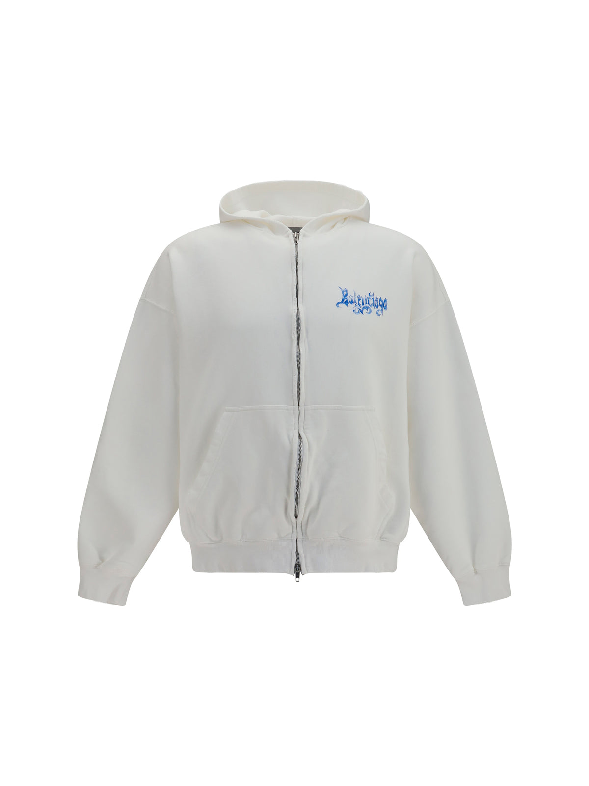 Balenciaga Sketchy zip Hoodie - Full White